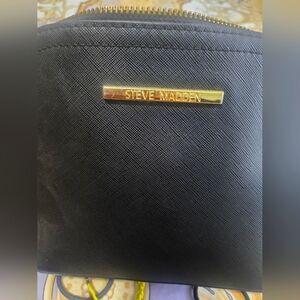 Steve Madden Black Bag with Gold Detail